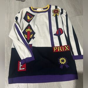 Escada sweater preppy prix oversized vintage